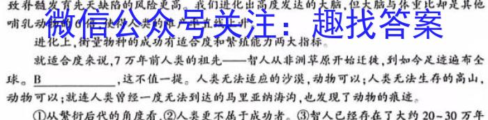 安徽省2023-2024学年度九年级上学期期中综合评估【2LR】/语文