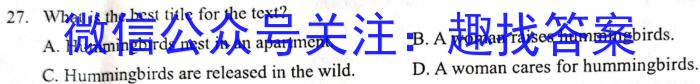 黑龙江齐齐哈尔普高联谊校高三期中考试(24016C)英语