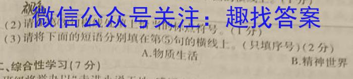 学科网2024届高三11月大联考(新课标卷)语文
