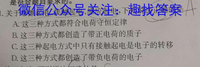 ［陕西大联考］陕西省2025届高二年级上学期11月联考q物理