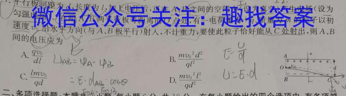 2024年全国高考仿真模拟卷(一)q物理