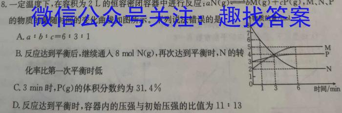j2023-2024学年湖南省高一选科调考第二次联考化学