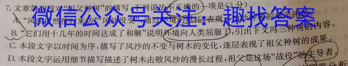 2024年衡水金卷先享题高三一轮复习夯基卷(一)语文