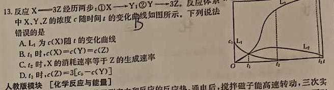 【热荐】广西省2023年秋季期高中二年级期中教学质量检测(24-141B)化学