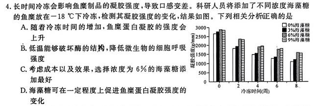 ［吉林大联考］吉林省2024届高三年级上学期11月联考（7-8号）生物