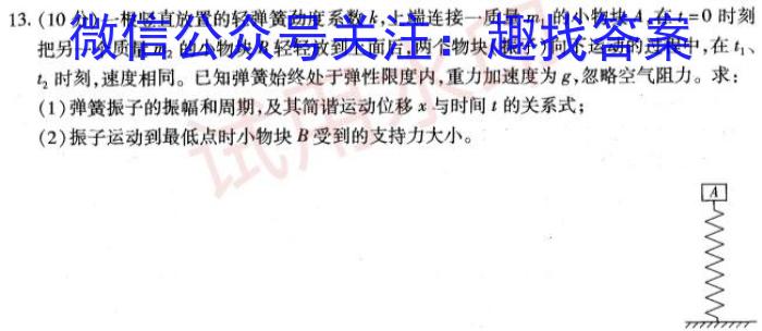 河南省2023-2024学年高三试卷11月联考(五个圆圈 HEN)l物理