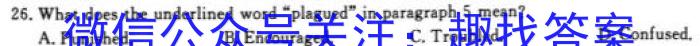 甘肃省2024届高三阶段检测(24-114C)英语