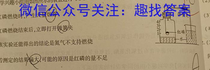 q江西省2023-2024学年度八年级上学期期中综合评估【2LR】化学