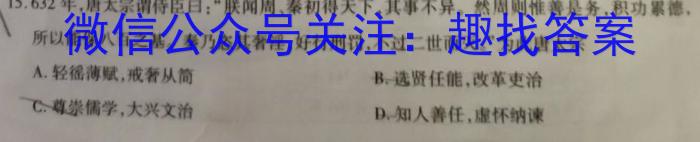 2024届贵州省高三试卷10月联考(24-111C)历史