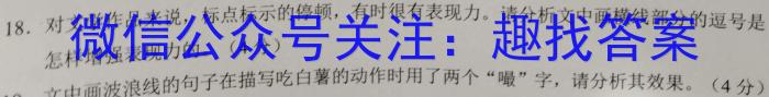 河南省三门峡市2023-2024学年度高三阶段性考试语文