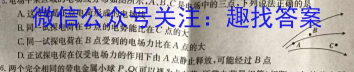 福建省部分达标学校2023~2024学年高三第一学期期中质量监测(24-121C)l物理