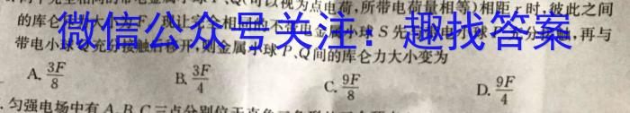 河北省2023~2024学年高三(上)期中考试(24-165C)物理`