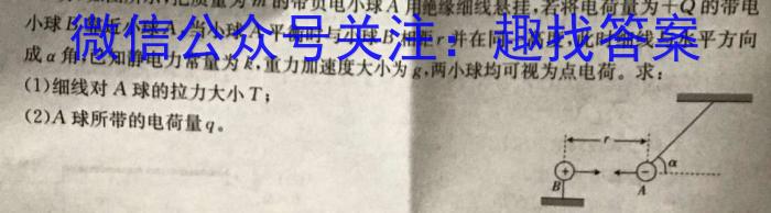 韩城市2023-2024学年度第一学期高二期中质量检测l物理