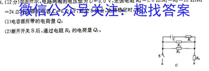 ［江西大联考］江西省2024届高三11月联考物理`