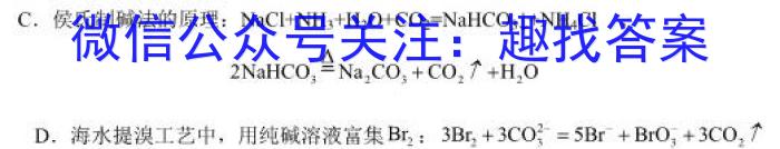 b山东省泰安市肥城市2023-2024学年高一年级上学期期中联考化学