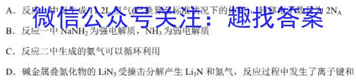 q陕西省2023-2024学年度第一学期九年级期中检测（A）化学