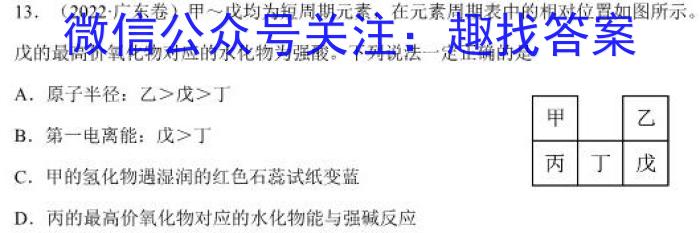 q河北省2023-2024学年度第一学期九年级期中质量检测化学