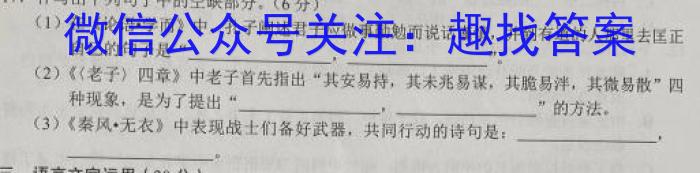 河北省2023-2024学年第一学期高二年级期中考试(242181Z)语文