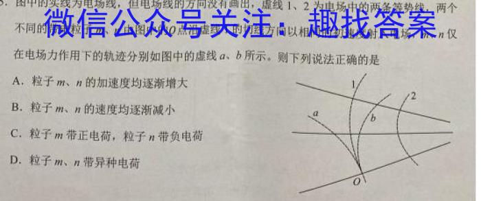 吉林省"通化优质高中联盟”2023~2024学年度高二上学期期中考试(24-103B)f物理