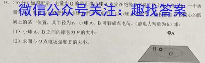 衡水金卷先享题答案2024夯基卷答案q物理