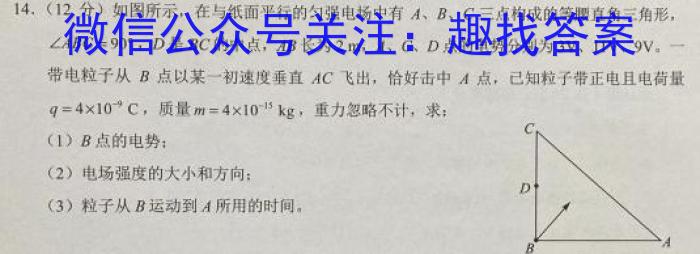 大理州2024届高中毕业班第一次复习统一检测f物理