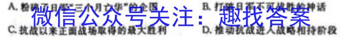 青桐鸣 河南省2024届普通高等学校招生全国统一考试 青桐鸣高三联考(10月)历史试卷