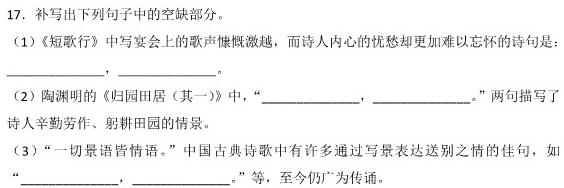 四川省2023-2024学年度上期高一年级高中2023级期中联考语文