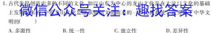 衡水金卷先享题·月考卷 2023-2024学年度上学期高二年级四调考试历史