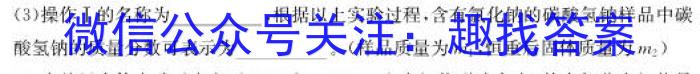 q河北省2023~2024学年度七年级上学期阶段评估(二) 3L R-HEB化学