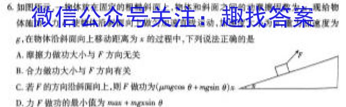 河南省新高中创新联盟TOP二十名校高一年级11 月调研考试(241100D)物理`