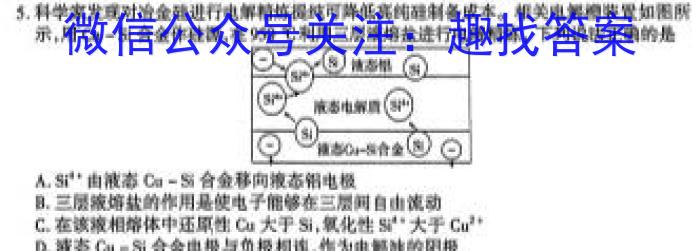 3［四川大联考］四川省2023-2024学年度高一年级12月联考化学试题