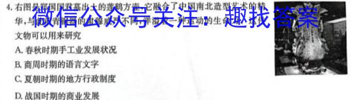  2023-2024学年安徽省八年级上学期阶段性练习（二）历史