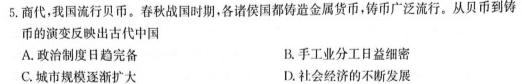 陕西省2023-2024学年度九年级上学期期中考试（11.13）历史