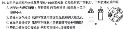 安徽省2025届同步达标自主练习·八年级第二次（期中）生物