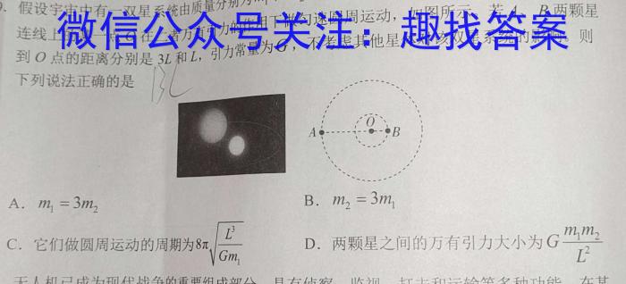 2024届贵州省高三试卷10月联考(24-111C)物理`