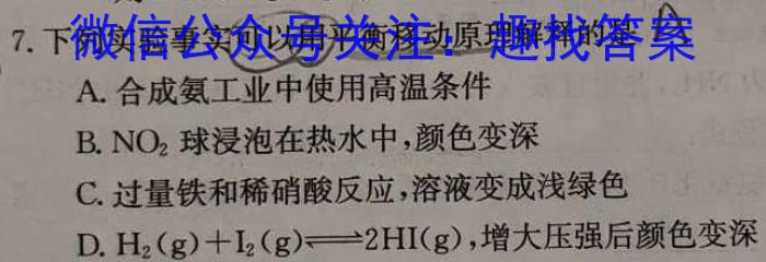 f陕西省2023~2024学年度安康市高三年级第一次质量联考(三个黑三角)化学