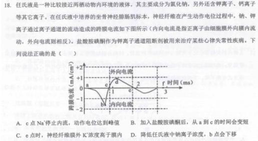 ［吉林大联考］吉林省2024届高三年级上学期11月联考生物