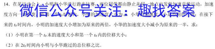 2024届河北省高三考试10月联考(24-126C)l物理
