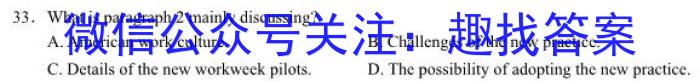 2023-2024学年安徽省九年级教学质量检测（三）英语