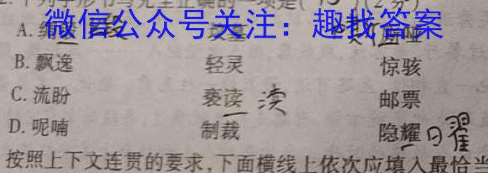 智慧上进·2024届高三总复习双向达标月考调研卷（六）/语文