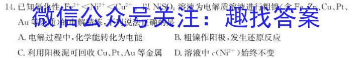 q河南省七年级2023-2024学年度综合素养评估（二）【R-PGZX C HEN】化学