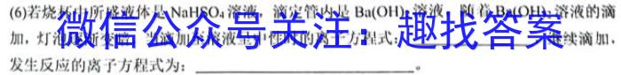 q山西省2023-2024学年度八年级上学期期中综合评估【2LR-SHX】化学