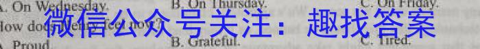 陕西省2024届九年级期中教学素养测评（二）英语试题
