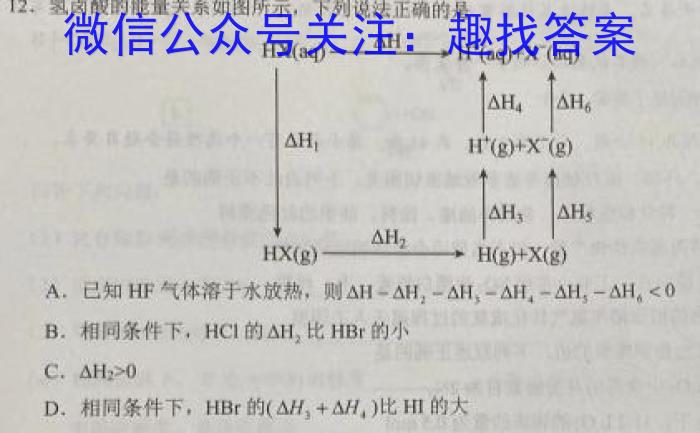 q楚雄州中小学2023-2024学年上学期期中教育学业质量监测（高三）化学