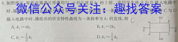 安徽省霍邱县2023-2024学年度九年级第一学期期中考试q物理