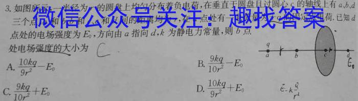 ［河南大联考］河南省2023-2024学年度高二年级上学期11月联考物理`