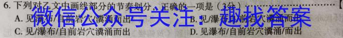 湖北省2023-2024学年高二上学期部分普通高中期中考试语文