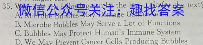 江西省2023一2024学年九年级高效课堂练习（二）英语