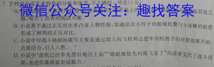 衡水金卷.先享题.分科综合卷 2024年普通高等学校招生全国统一考试模拟试题语文