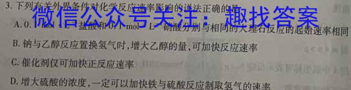 q衡水金卷先享题2023-2024学年度高三一轮复习摸底测试卷摸底卷(福建专版)二化学